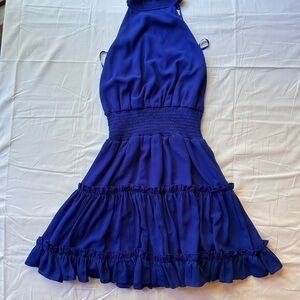 She + Sky Royal Blue Mini Dress